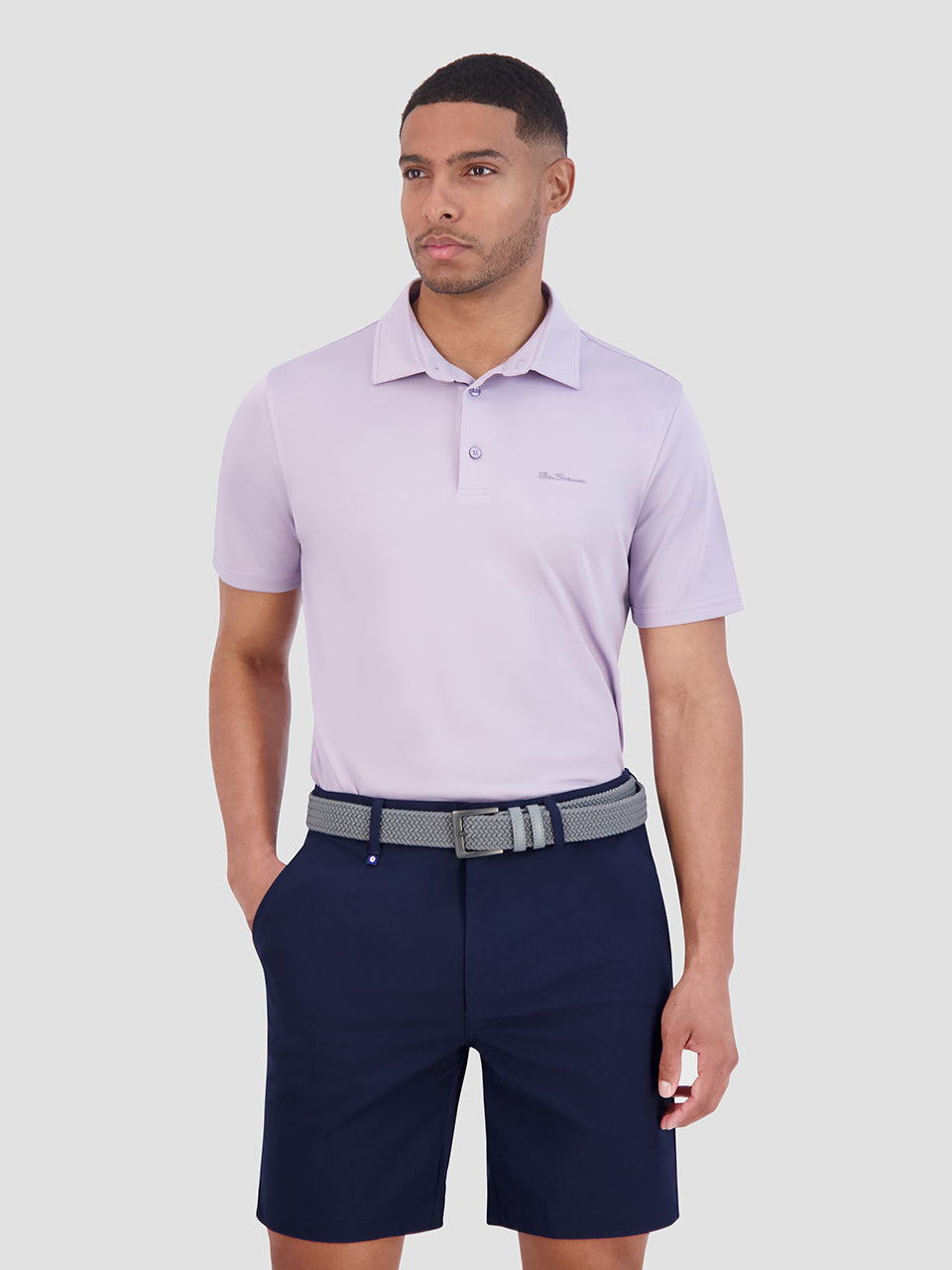 Polo Triko Ben Sherman Solid Air Pique Sports Fit Fialové | WCM179643