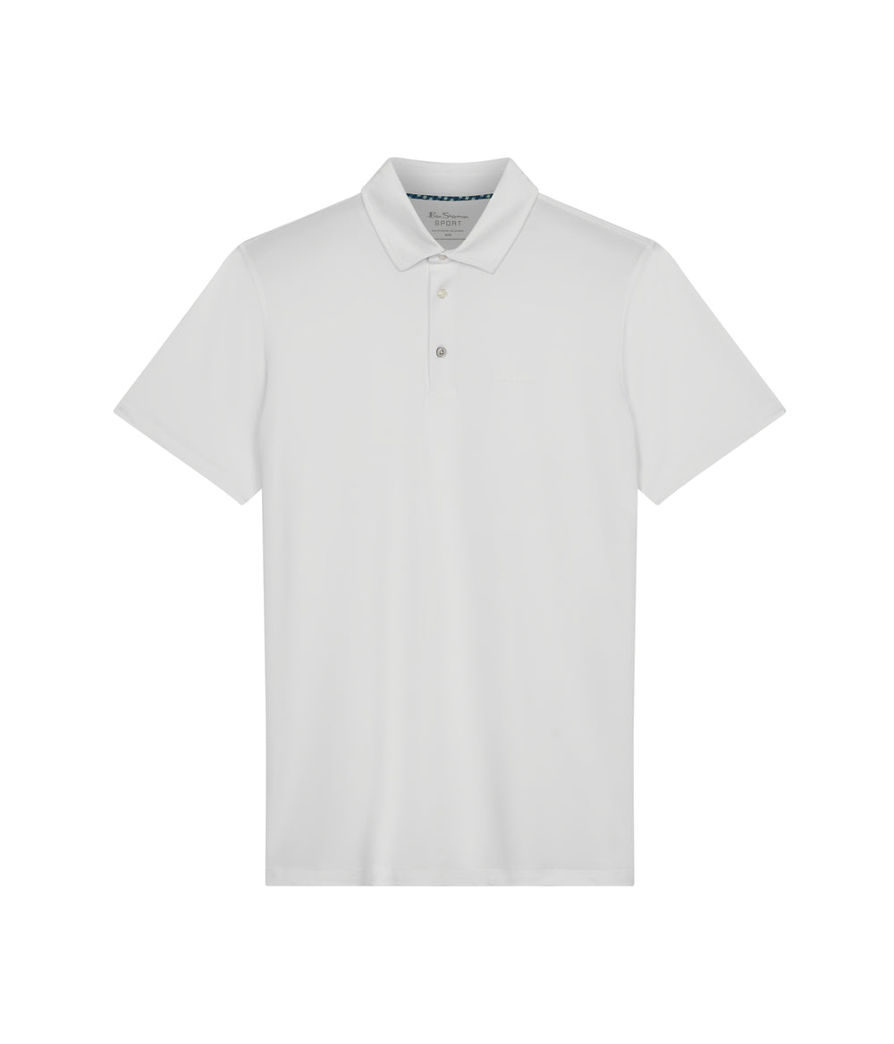 Polo Triko Ben Sherman Solid Air Pique Sports Fit Bílé | ZYP302956