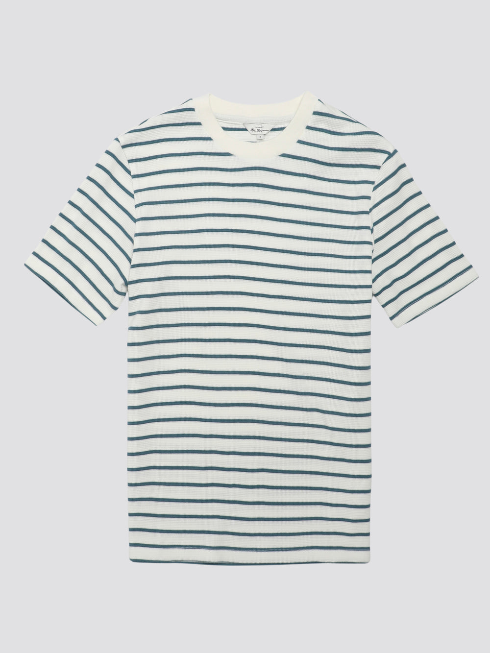 Tričko Ben Sherman Signature Waffle Stripe Bílé | IDH192864